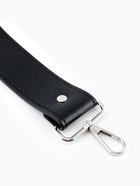 Ручка для сумки, с карабинами, 35±1 см × 3.5 см, цвет чёрный, серебряный - Фото 4