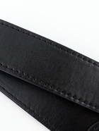 Ручка для сумки, с карабинами, 35±1 см × 3.5 см, цвет чёрный, серебряный - Фото 5