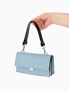 Ручка для сумки, с карабинами, 35±1 см × 3.5 см, цвет чёрный, серебряный - Фото 7