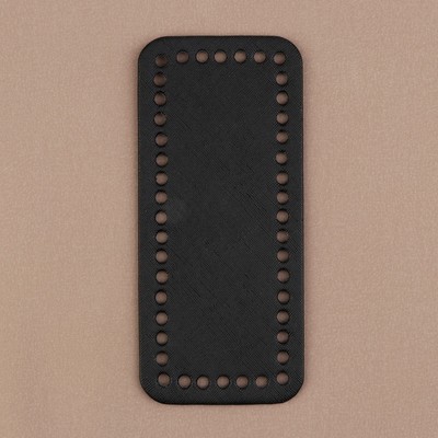 Донце для сумки, прямоугольное, 18×8×0.3 см, чёрное