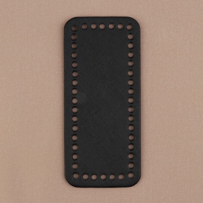 Донце для сумки, прямоугольное, 18×8×0.3 см, чёрное - Фото 1