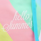 Сумка женская пляжная "Hello summer", 39х32 см, розовая - фото 9736468
