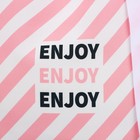 Сумка женская пляжная "Enjoy", 39х32 см, розовая - фото 9736472