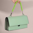 Ручка для сумки, бусы, d = 10 мм, 30 см, цвет зелёный - фото 9201538