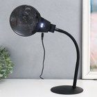 Лампа-лупа х3 х4,5 для творчества LED от 3LR1130 линзы d=2,1 и 11 см чёрный 9369455 - фото 16418404