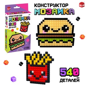 Конструктор мозаика «Pixi. Бургеры», 540 деталей 9384104