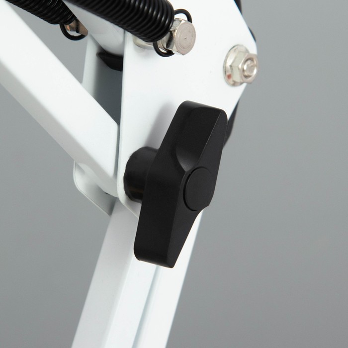 Настольная лампа на струбцине с лупой 5х "Омега" LED 5Вт 3000-6000К белый 16х16х71см 9468717