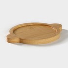 Сахарница BellaTenero, 500 мл, на бамбуковой подставке, фарфор, белая - Фото 5