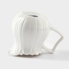 Набор фарфоровый сервировочный BellaTenero «Тюльпан», 4 предмета: молочник 200 мл, сахарница с крышкой 170 мл, бамбуковая подставка, ложка, белая - Фото 7