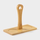 Набор фарфоровый сервировочный BellaTenero «Тюльпан», 4 предмета: молочник 200 мл, сахарница с крышкой 170 мл, бамбуковая подставка, ложка, белая - Фото 8