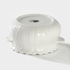 Сахарница с ложкой на бамбуковой подставке BellaTenero «Тюльпан», 350 мл, фарфор, белая - Фото 6