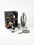 Подарочный набор барный «Собери друзей», 5 предметов, карточки с рецептами - Фото 2