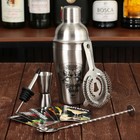 Подарочный набор барный «Король вечеринки»: 5 предметов, карточки с рецептами - Фото 2