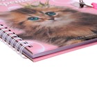 Записная книжка подарочная на замочке, А6, 45 листов, в линейку "Котенок" - Фото 3