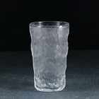 Стакан стеклянный Доляна «Айс», 350 мл, 13,5×8 см - Фото 1