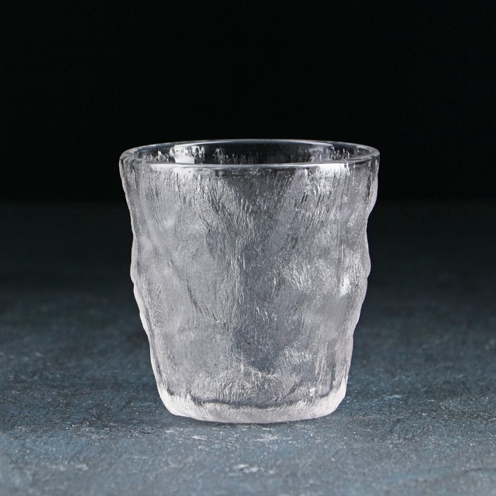 Стакан стеклянный Доляна «Айс», 300 мл, 9×9,2 см - Фото 1