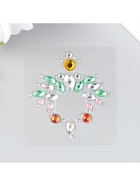 Наклейка пластик стразы "Украшение. Тиара" МИКС 5,6х6,2 см - фото 809225524