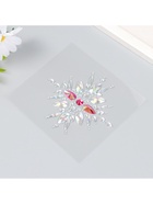 Наклейка пластик стразы "Украшение. Солнце" МИКС 12,3х12 см - фото 809225533