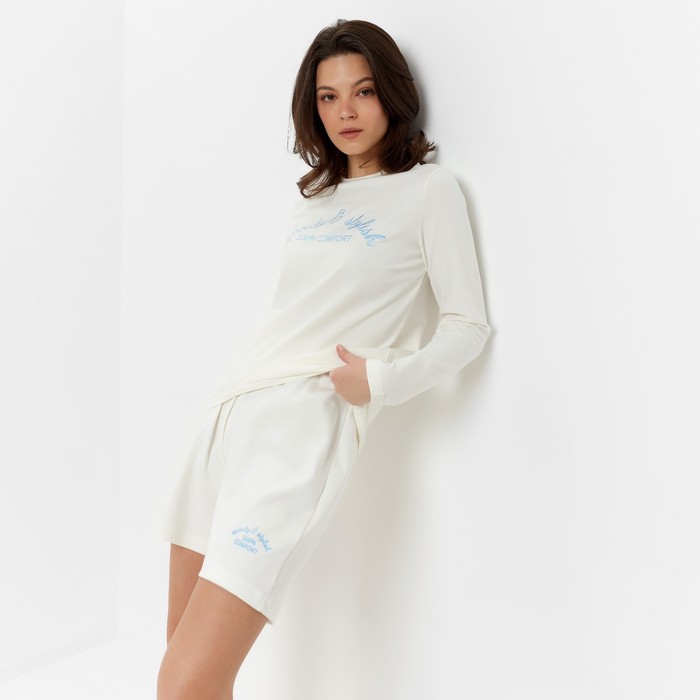 Лонгслив женский MINAKU цвет экрю, размер 52 62284