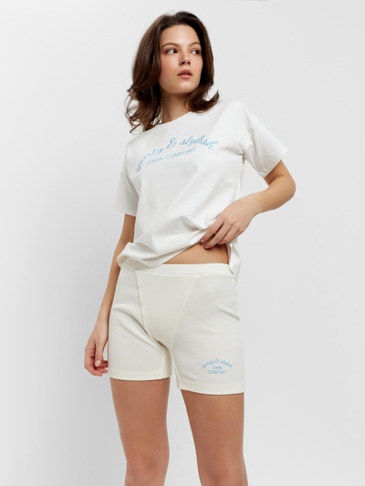 Шорты - боксеры женские MINAKU, экрю, размер 42