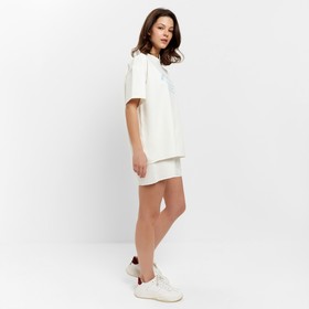 

Комплект (футболка, шорты) женский MINAKU цвет экрю, р-р 48