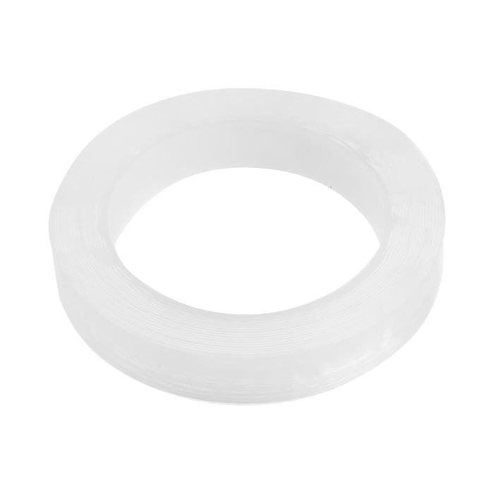 Лента клейкая ТУНДРА, прозрачная, двухсторонняя, 18 мм × 5 м