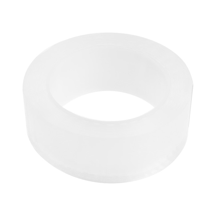 Лента клейкая ТУНДРА, прозрачная, двухсторонняя, 40 мм × 5 м