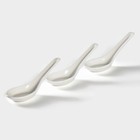 Набор ложек для супа Том Ям Доляна, 3 предмета, фарфор, белый - Фото 3