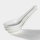 Набор ложек для супа Том Ям Доляна, 3 предмета, фарфор, белый - Фото 7