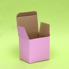 Коробка под кружку, без окна, розовая 12 х 9,5 х 12 см - Фото 3