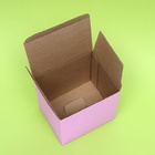 Коробка под кружку, без окна, розовая 12 х 9,5 х 12 см - Фото 4