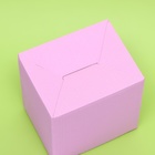 Коробка под кружку, без окна, розовая 12 х 9,5 х 12 см - Фото 5