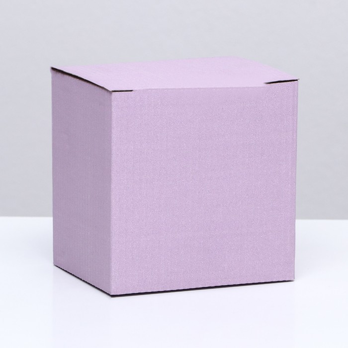 Коробка под кружку, без окна, сиреневая 12 х 9,5 х 12 см - Фото 1
