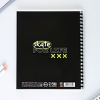 Тетрадь в клетку, 96 л., А5, на спирали, блок №2 «Скейтборд» - Фото 4