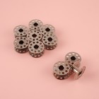 Набор металлических шпулек, d=20 мм, 10 шт., цвет серебряный - Фото 2