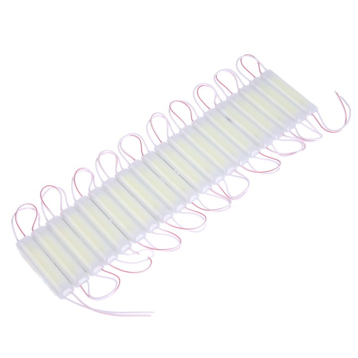 Светодиодный модуль SMD5730, 2,4 Вт, COB, 220 Lm, IP65, 6500K, 12 V БЕЛЫЙ, набор 20 шт. - фото 1909161718