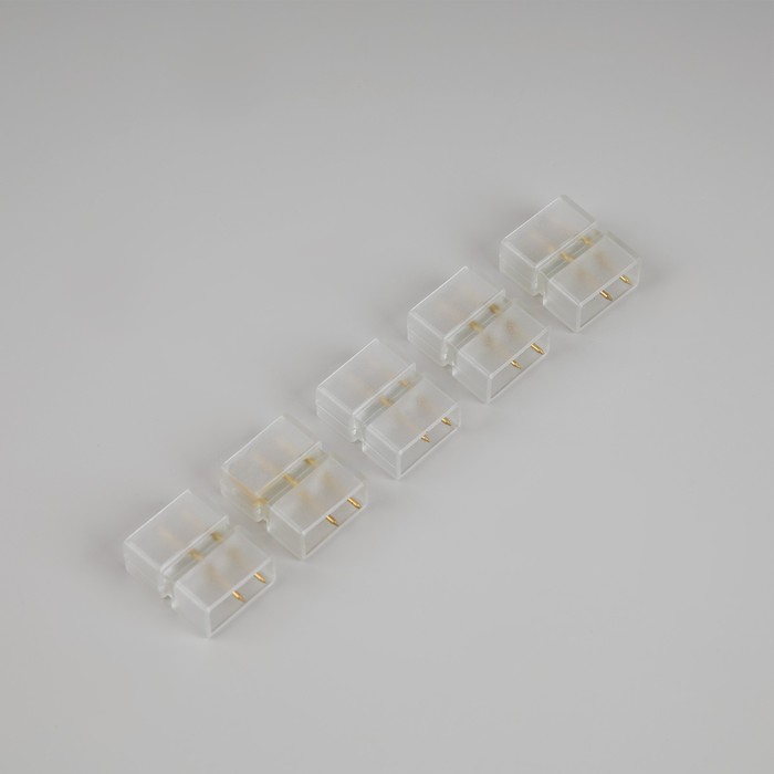 Набор коннекторов Luazon Lighting для гибкого неона 10 × 20 мм, 5 штук - фото 1907700125