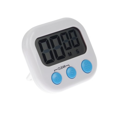 Таймер кухонный Luazon LB-18, на магните, с настольной подставкой, электронный, белый