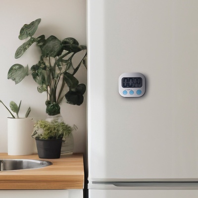 Таймер кухонный Luazon LB-18, на магните, с настольной подставкой, электронный, белый