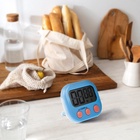 Таймер LB-18, электронный, с магнитным креплением, голубой - фото 27189827