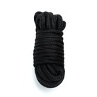 Мягкая веревка для бондажа БДСМ шибари, черная, 5 м - фото 10425796