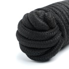 Мягкая веревка для бондажа БДСМ шибари, черная, 5 м - Фото 4