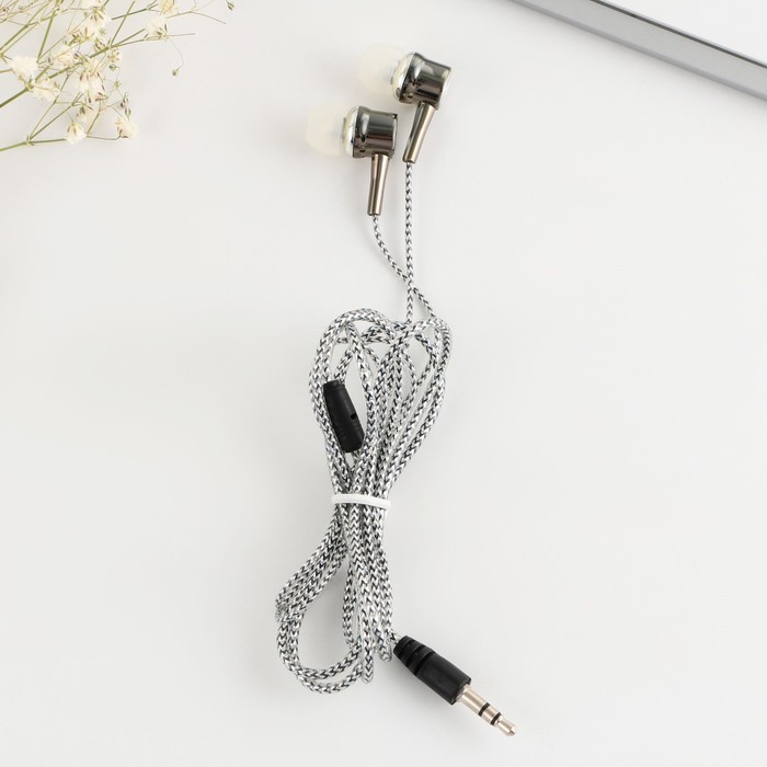 Наушники проводные вакуумные серебро 12 м 10900₽