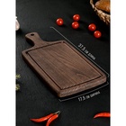 Набор деревянных разделочных досок на подставке Wild Kitchen, 37.5×17.5×2 см и 32×15 см, бук темный - Фото 8