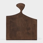 Доска разделочная деревянная для подачи Wild Kitchen, 26×22×2.5 см, граб темный - Фото 2