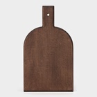 Доска разделочная деревянная для подачи Wild Kitchen, 29×17×2.5 см, граб темный - Фото 6