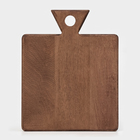 Доска разделочная деревянная для подачи Wild Kitchen, 27×22×2.5 см, граб темный - Фото 8