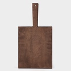 Доска разделочная деревянная для подачи Wild Kitchen, 42×22×2.5 см, граб темный - Фото 8