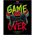 Тетрадь 40 листов, в линейку "Геймер", обложка мелованный картон, блок офсет 65г/м2, 5 видов - фото 22162528