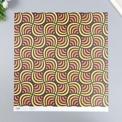 Бумага для скрапбукинга двусторонняя Color geometry, плотность 180 г, 30.5×32 см